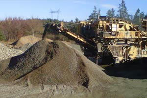 crushing rock