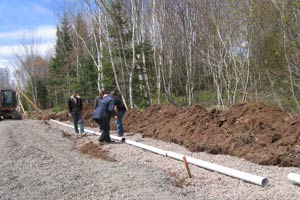 installing disposal bed